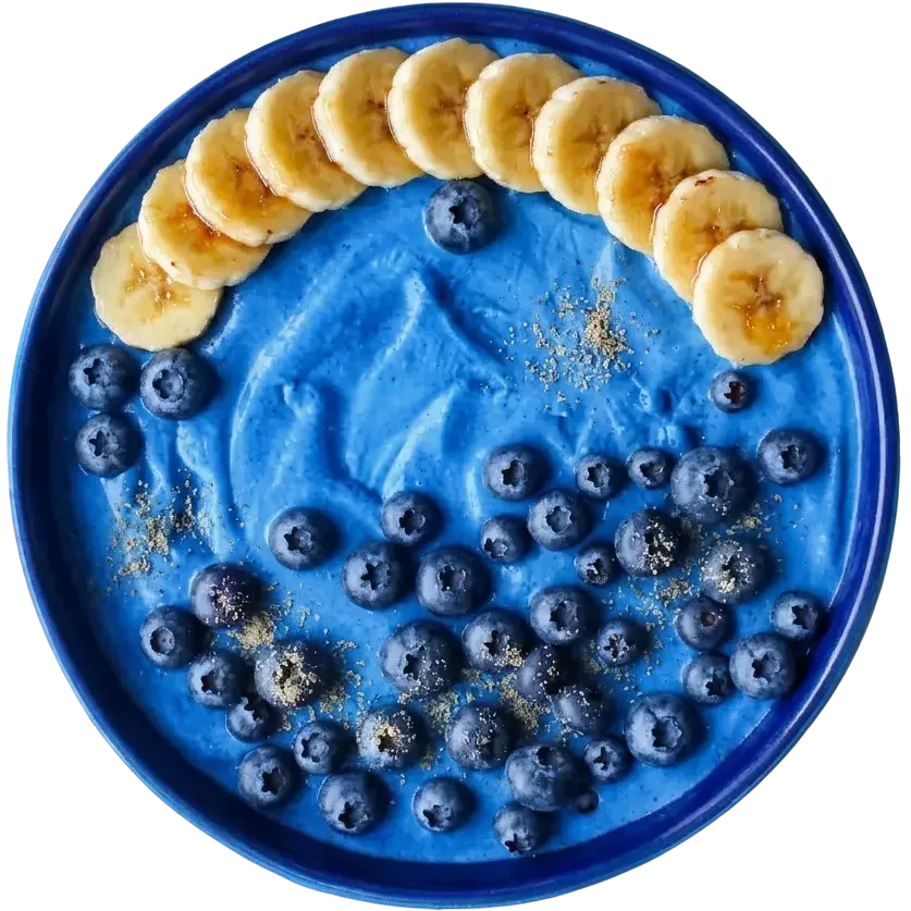 Blueberry smoothie bowl
