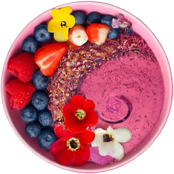 Strawberry smoothie bowl